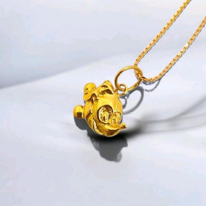 Gold Mickey Mouse Pendant 23K / Liontin Emas Mickey Mouse 23K / Diamond Jewelry / 269LMSWP2