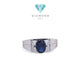 Blue Sapphire Gold Ring 750K / Cincin Emas Blue Sapphire 750K / Diamond Jewelry 416CMS436LS