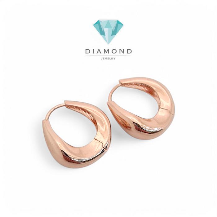 Anting Mas bottega klip Rose Gold 750K-Diamond Jewelry