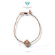 Small Clover Rose Gold Brecelet 17K /  Diamond Jewelry / 486GMS293LS
