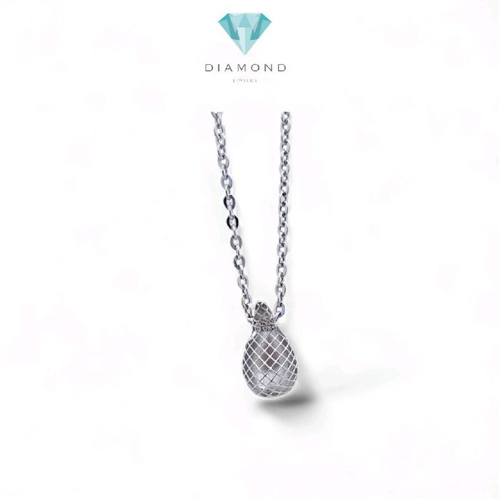 Teardrop White Gold Pendants 17K / Liontin Emas Putih Teardrop 17K / Diamond Jewelry / 281LMS047LS