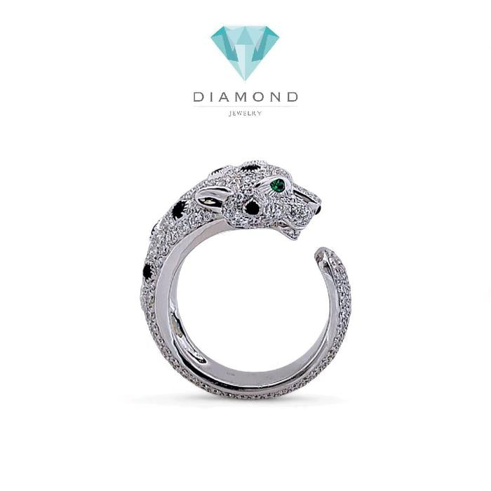 Panthere Full Diamond Ring 18K / Cincin Panthere Full Berlian 18K / Diamond Jewelry 98CBD298000AB-HT