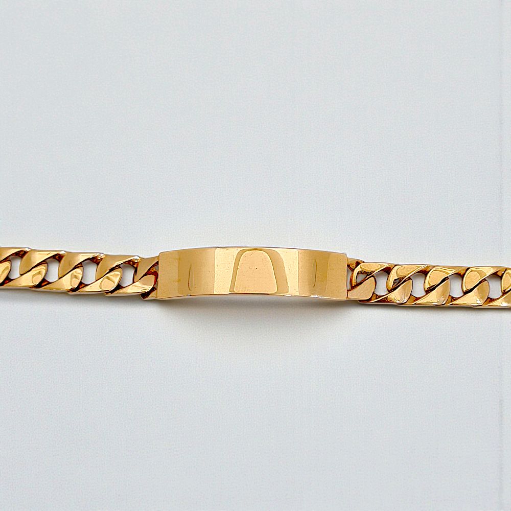 Cuban Bracelet 18K / Gelang Sisik Naga 18K / Diamond Jewelry 425GBD4669RY - HT