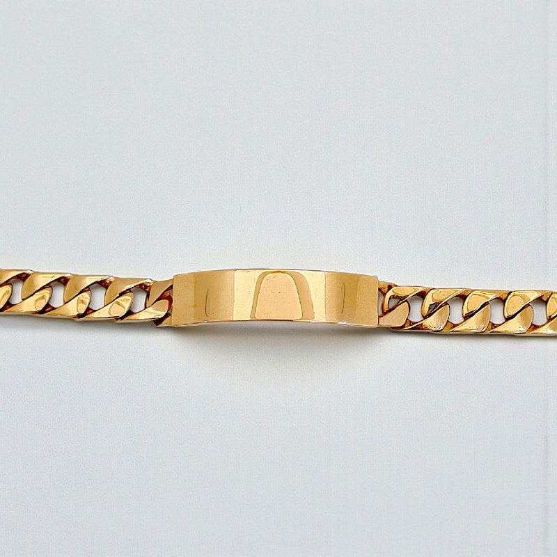 Cuban Bracelet 18K / Gelang Sisik Naga 18K / Diamond Jewelry 425GBD4669RY - HT