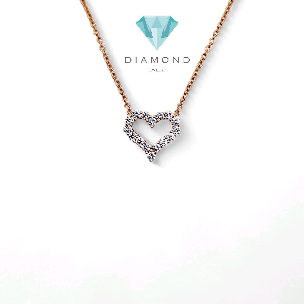 Love Small Diamond Necklace 18K / Kalung Berlian Hati Kecil 18K / Diamond Jewelry 133KBD52000AB -HT