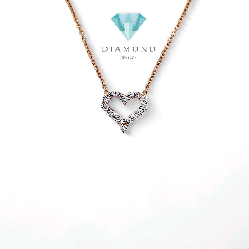 Love Small Diamond Necklace 18K / Kalung Berlian Hati Kecil 18K / Diamond Jewelry 133KBD52000AB -HT