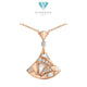 Mother of Pearl Diamond Necklace bv diva Vivaldi -Diamond Jewelry