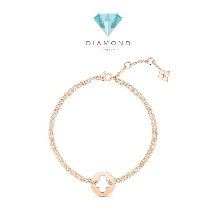 Louvre Rose Gold Bracelet 18K-Diamond Jewelry-26GBD440AB-HT