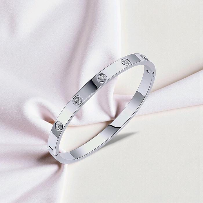 Love Ten Diamond Bracelet 18K / Gelang Love 10 Berlian 18K / Diamond Jewelry-1GBD30LSNEW-HT