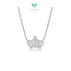 Crown Diamond Necklace 18K white gold Diamond Jewelry