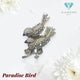 Paradise Bird Diamond ruby brooch pendant-Diamond Jewelry