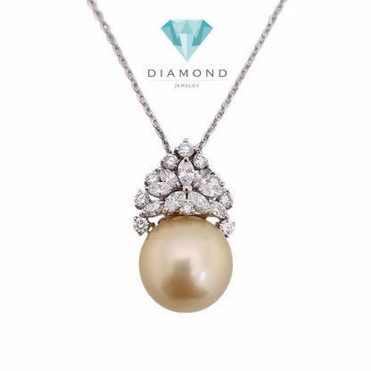 Liontin Pearl Diamond 18K / Diamond Jewelry