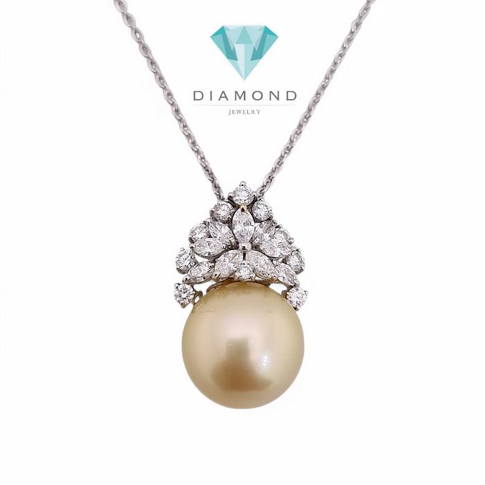 Liontin Pearl Diamond 18K / Diamond Jewelry