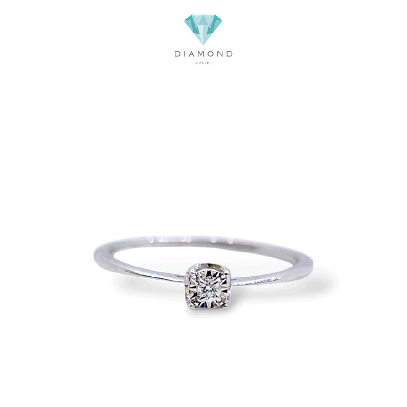 Solitaire Diamond Ring 18K / Cincin Diamond Solitaire 18K / Diamond Jewelry / 382CB170LS