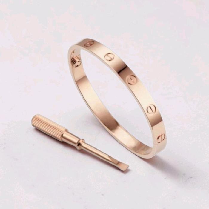 Love Bracelet Rose Gold 18K / Gelang Love Rose Gold 18K / Diamond Jewelry / RB1686