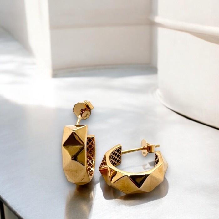 Earrings Hoop Gold / Anting Emas Valentino 18K-378AMS3000LS-HT