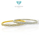 Pave Wave Diamond Bangle 18K Gold Diamond Jewelry