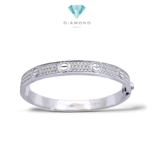 Love Full Diamond Pave Bangle 18K / Diamond Jewelry / 177GBD674000AB