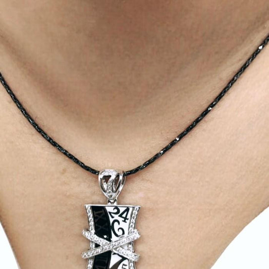 Frank muller pendant diamond onyx 18k-Diamond Jewelry