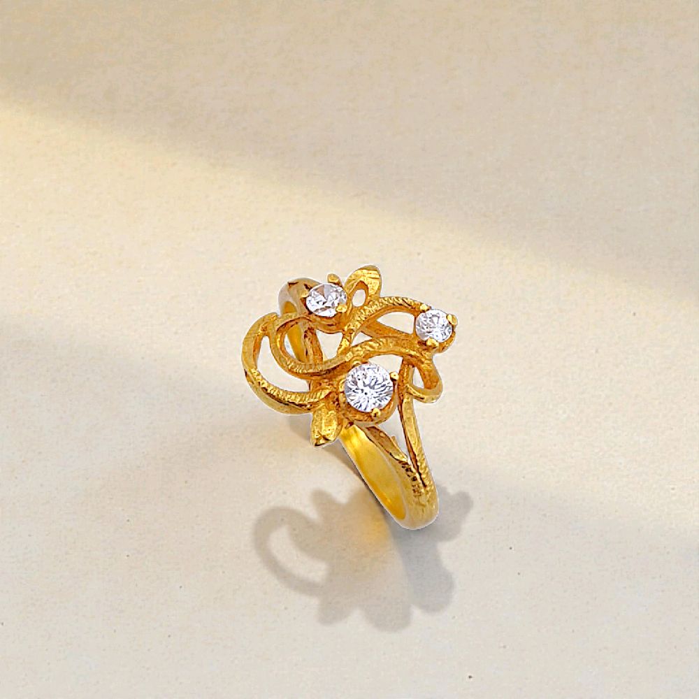 Flower Gold Ring 23K / Cincin Emas Bunga 23K / 138CMSWP3