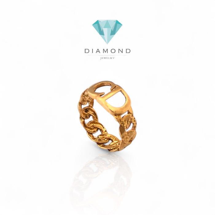 Cincin Emas Model Huruf CD-381CMS239LS-HT