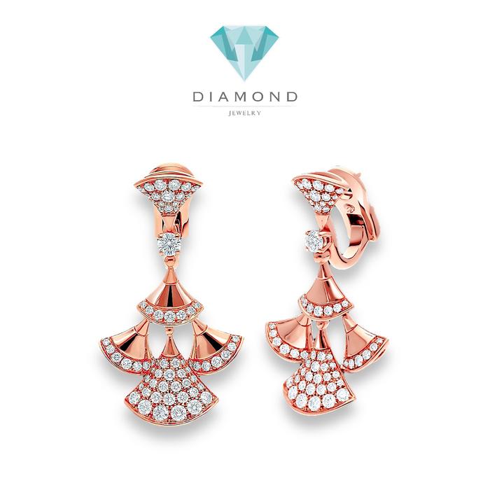 Diva's Earring Collection / Diamond Jewelry-Fashion Earring-24ABD12647SD-HT