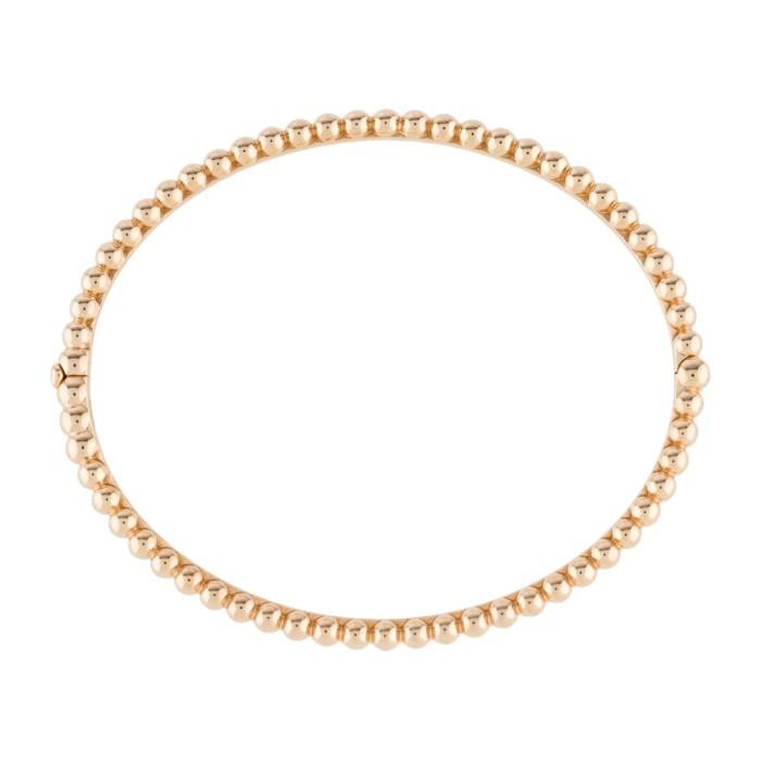 Perlee pearl vca bangle 18k rose gold-Diamond Jewelry