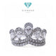 Crown Double stack Diamond Tear Ring 18K / cincin berlian tear stack duo ring/ Diamond Jewelry