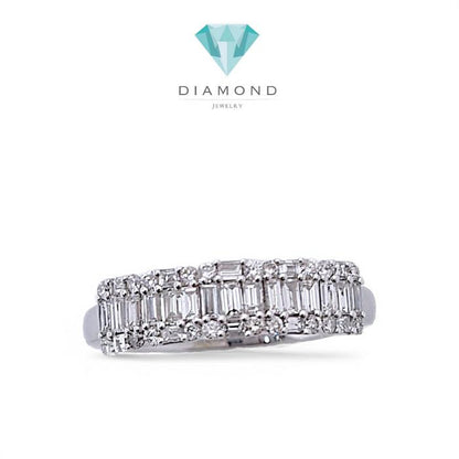 Baguette Diamond Ring 18K / Diamond Jewelry