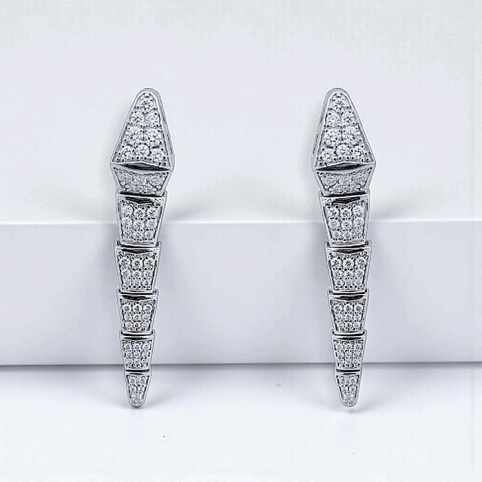 Ulo Serpenti Diamond Earring 18K / Anting Berlian Ulo Serpenti 18K / Diamond Jewelry-1ABD1005ANNEW-HT