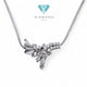 Flower Diamond Necklace 18K / Diamond Jewelry