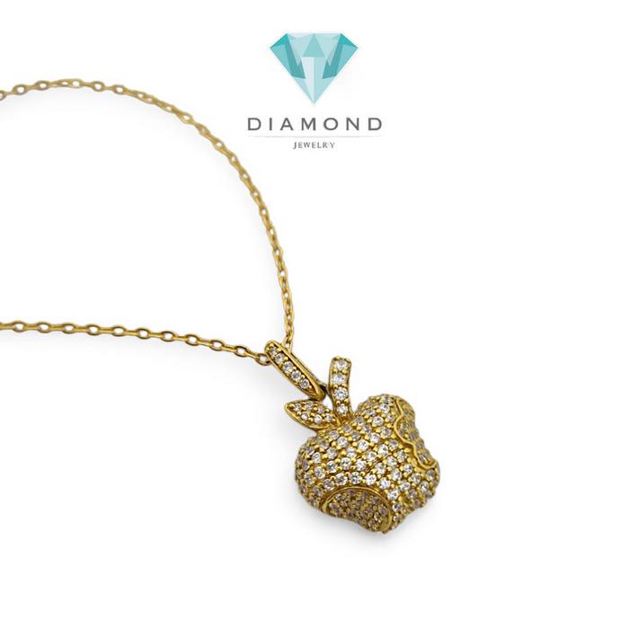 Liontin Mas Sirkon Model Apple 18K-Diamond Jewelry