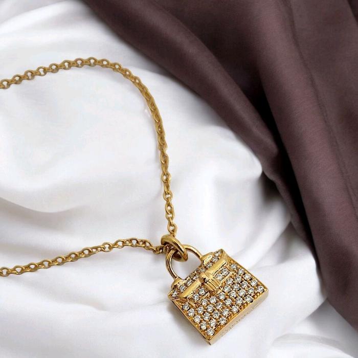 Amulette HR Diamond Necklace 18K-Diamond Jewelry-398KBD12000RY