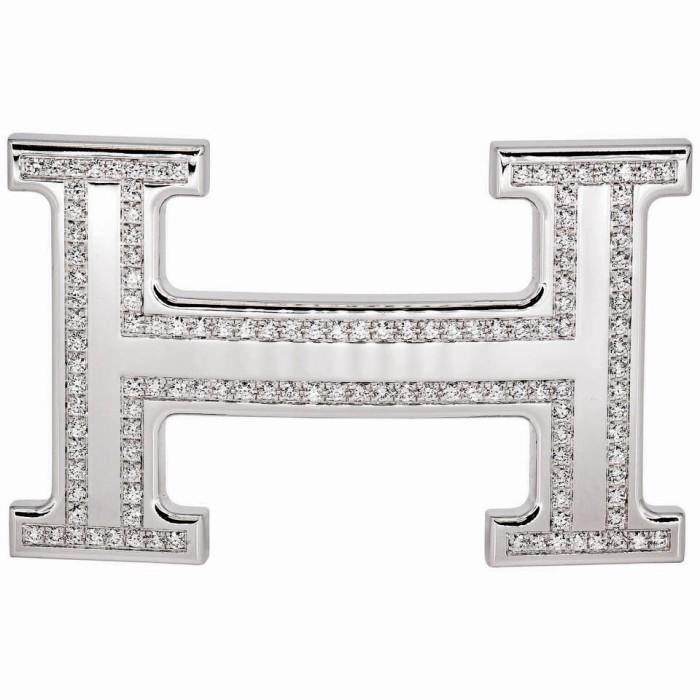 H Diamond Buckle with Diamond HM-Diamond Jewelry