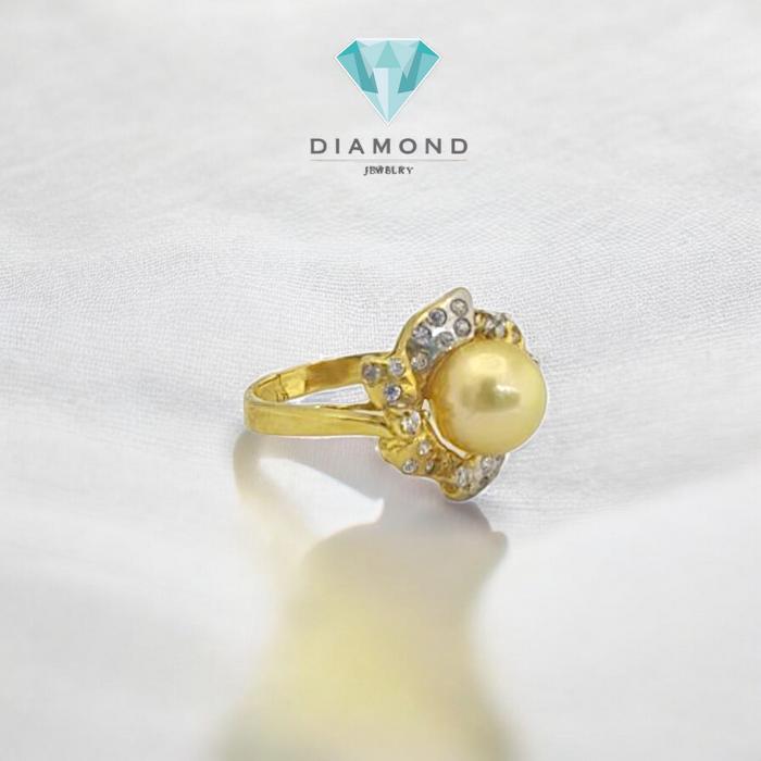 Cincin Mas Mutiara 23K-Diamond Jewelry