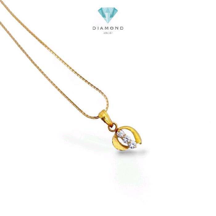 Gold Pendants With Zircon 23K / Liontin Emas dengab Zircon 23K / Diamond Jewelry / 277LMSWP1
