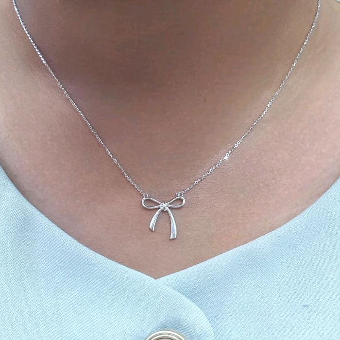 Tape Necklace / Diamond Jewelry 417KMS185LS