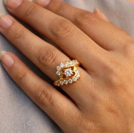 Double Listring Gold Ring 23K / Cincin Emas Double Listring 23K / 105CMSWP6
