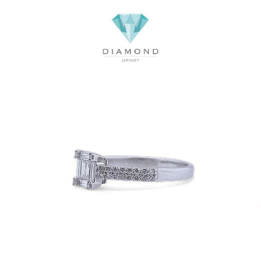 Baguette Diamond Ring 18K / Diamond Jewelry