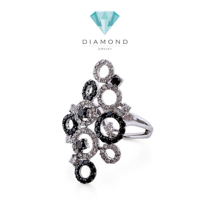 Black Diamond Ring 18K / Diamond Jewelry