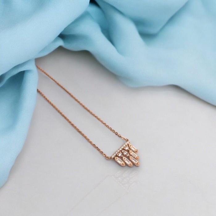 Chandellier gold necklace/kalung emas wanita chandelier 18k-diamond jewelry