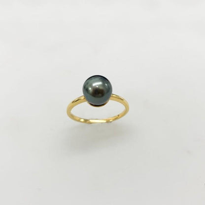 Akoya pearl ring 18k gold-Diamond Jewelry