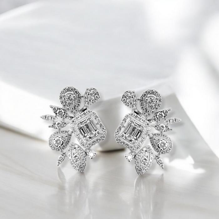 Diamond Earrings Multishape / Anting Berlian / Diamond Jewelry-25AB8565SD-HT