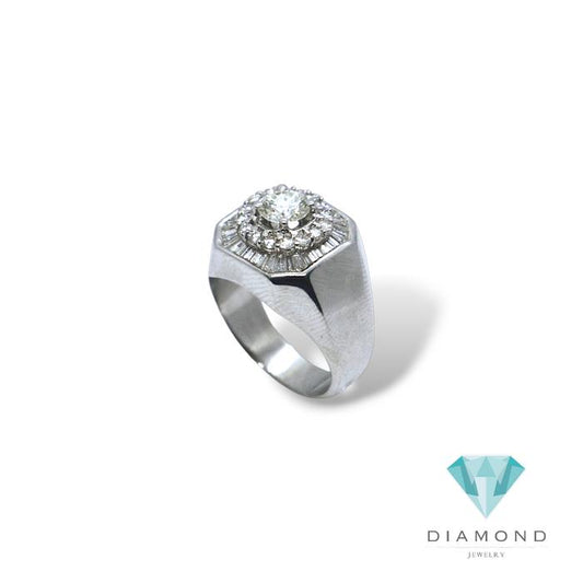 Solitaire Diamond Men's Ring 18k / cincin laki Pria berlian- Diamond Jewelry