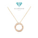 Love Necklace Pendant 18K Gold -Diamond Jewelry-1KBD1704AB-HT