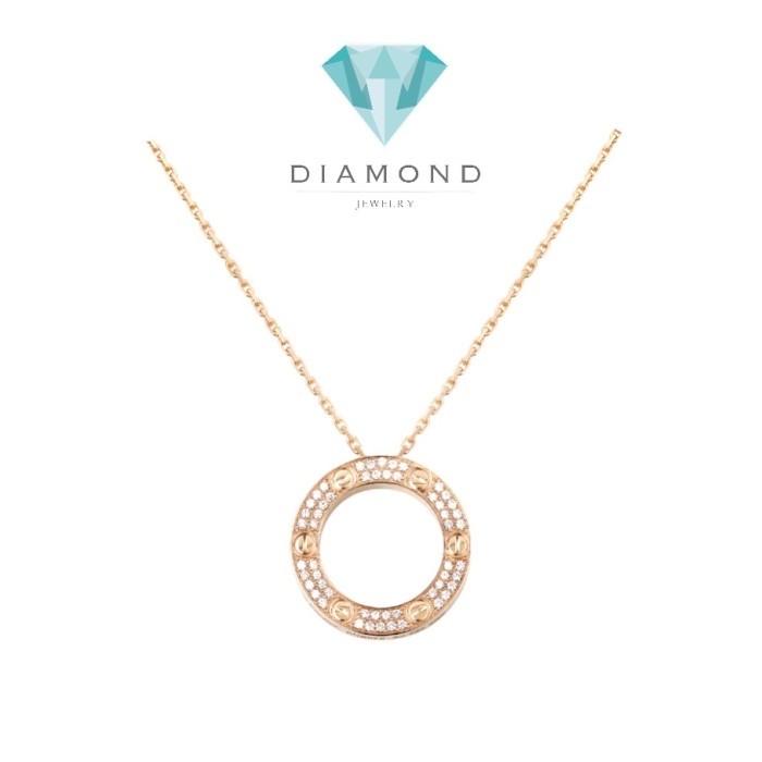 Love Necklace Pendant 18K Gold -Diamond Jewelry-1KBD1704AB-HT