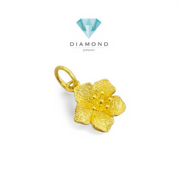 Liontin Mas Bunga Yellow Gold 24K-Diamond Jewelry