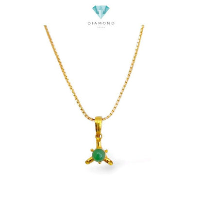 Green Onyx Pendants 23K / Diamond Jewelry / 253LMSWP1