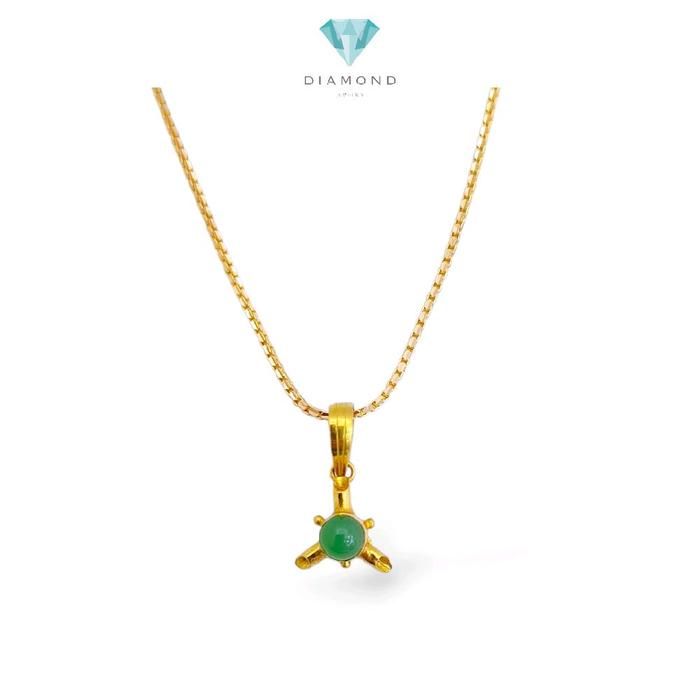 Green Onyx Pendants 23K / Diamond Jewelry / 253LMSWP1