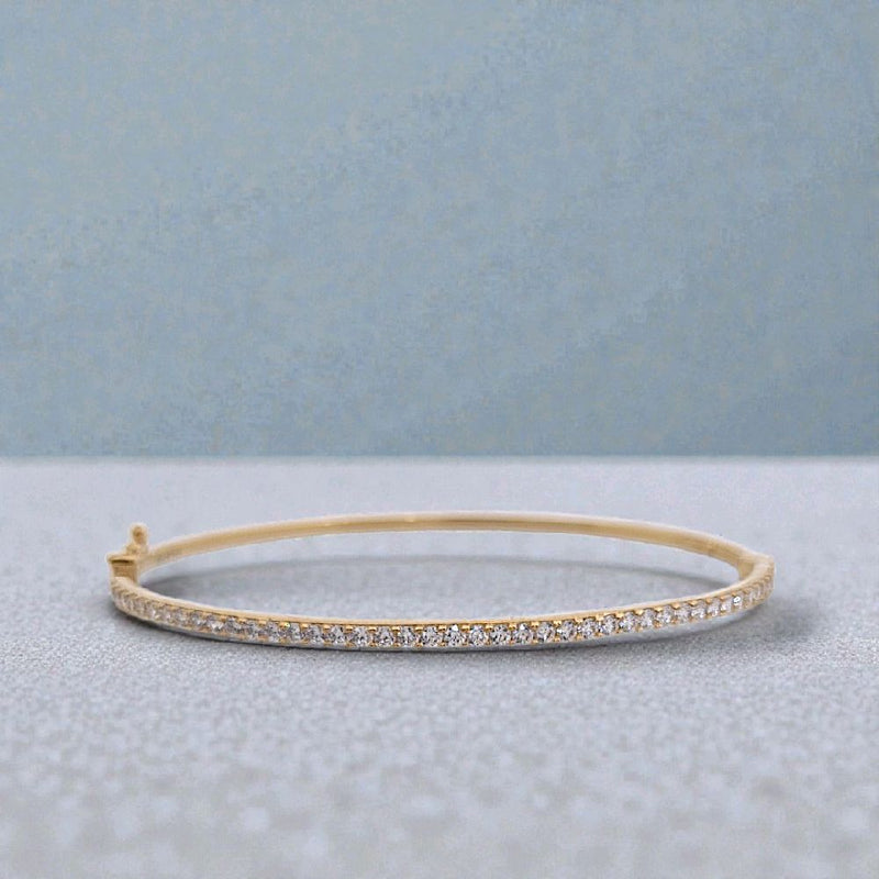 Tennis Zircon Gold Bangle 16K / Gelang Emas model Tennis sirkon 16K / Diamond Jewelry / 471GMS430LS